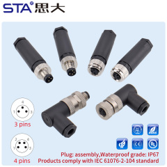 M8 Plastic Assembled Plug