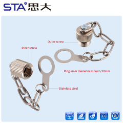 M8 Metal/Plastic Dust Cover Inner/Outer Screw, Highly Waterproof & Fire-Retardant