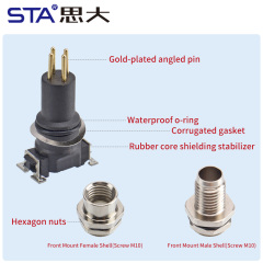 M8 Male/Female SMD Socket Connector 3 4 5 6 8 pins options