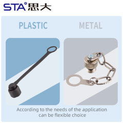 M8 Metal/Plastic Dust Cover Inner/Outer Screw, Highly Waterproof & Fire-Retardant