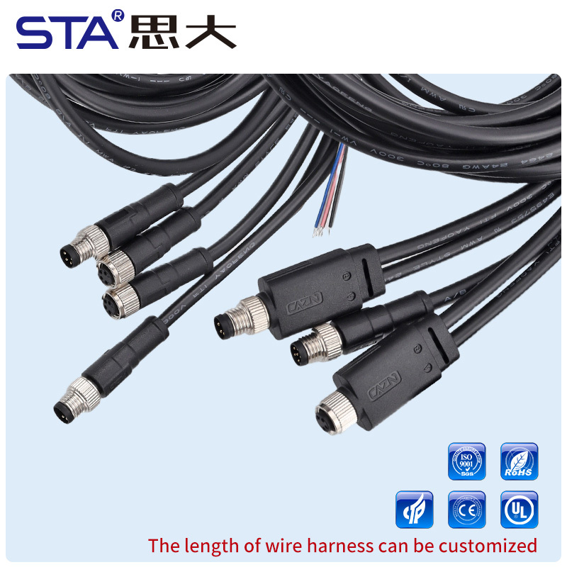 M8 Y/T/I Type Metal/Plastic Male to Female Adapter Connector