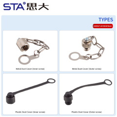 M8 Metal/Plastic Dust Cover Inner/Outer Screw, Highly Waterproof & Fire-Retardant