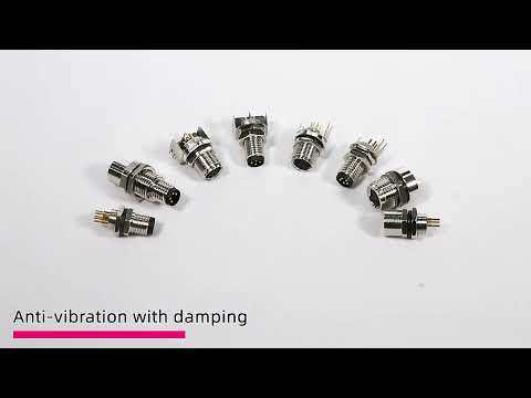 M8 Y T I Type Metal & Plastic Male to Female Adapter Connector