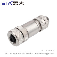 Female Straight Metal Assembled Plug