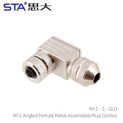 Female Angled Metal Assembled Plug