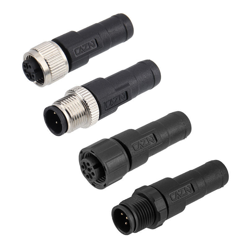M12 120Ω Termination Resistor Male/Female Plug Connector