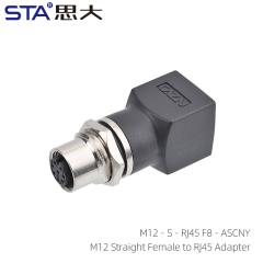 M12 Straight Female to Rj45 Adapter