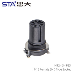 M12 Female SMD Type socket