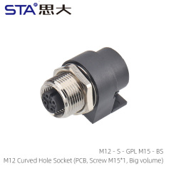 M12 Curved Hole Socket (PCB Screw M15*1 Big volume)