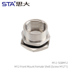 M12 Front Mount Female Shell (Screw M12*1)