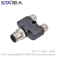 M12 Y-Type Adapter (M12-M8*2 /PSS /Increase the amount)