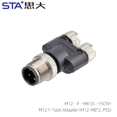 M12 Y-Type Adapter(M12-M8*2 PSS)
