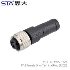 M12 Female Ohm Terminal Plug 120Ω
