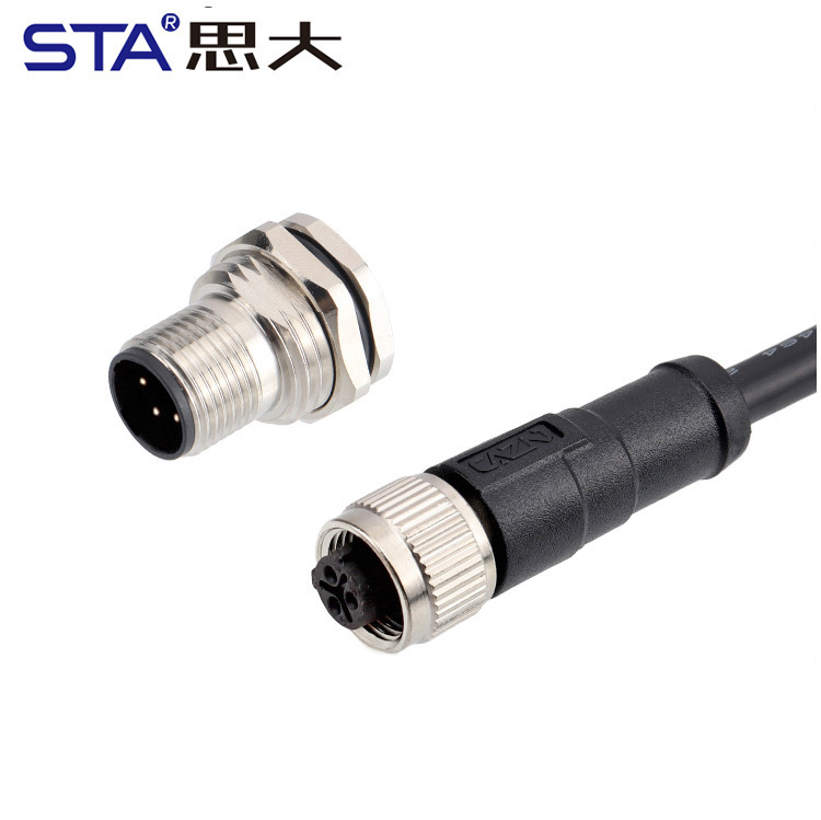 M12 C-coded Connectors | Plugs, Sockets, Overmolded, Assemblies