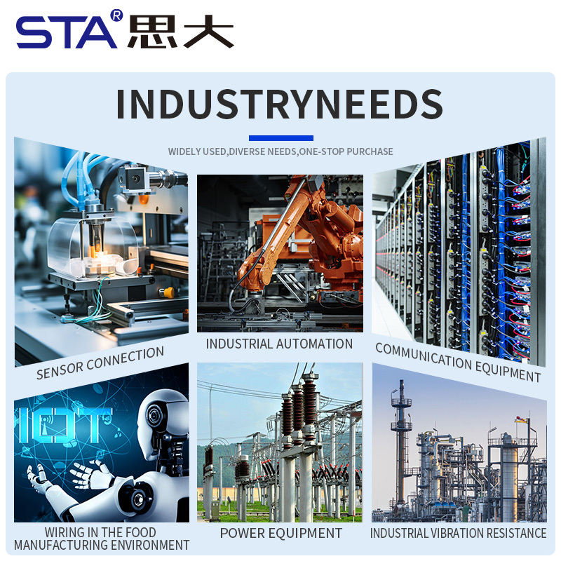 IP67 M12 Female Metal Stainless Steel Bellows 5 Pins Connector