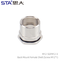 Back Mount Female Shell(Screw M12*1)