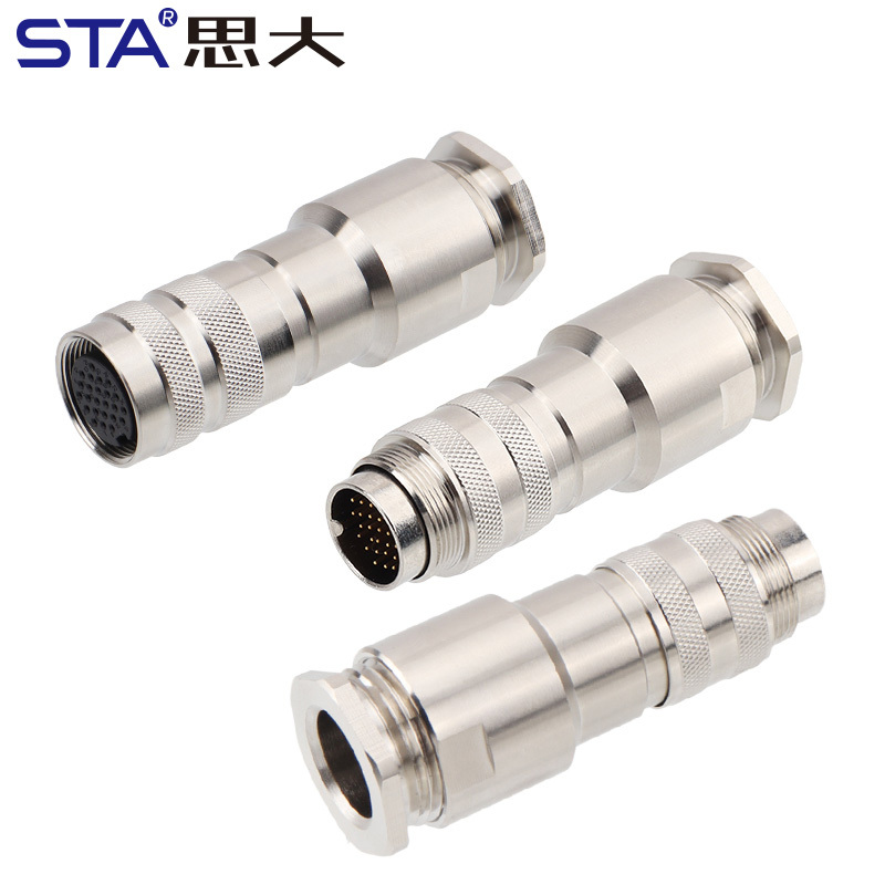 M16 Metal Assembled Connector | IP67 Waterproof Industrial Plug