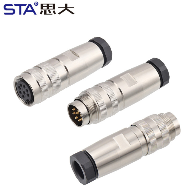 M16 Metal Assembled Plug Plastic lock tail nut Connector