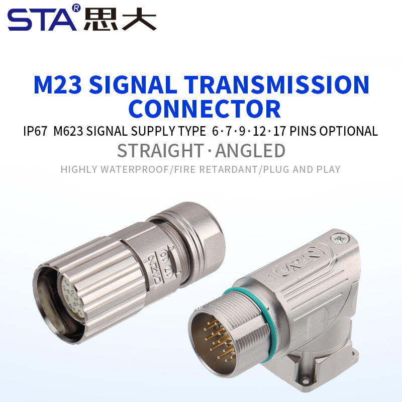M623 Signal Transmission Plug Connector | IP67 Straight & Angled