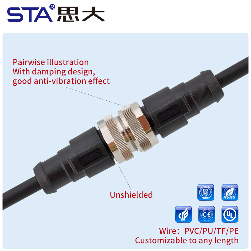 7/8 Overmolded Plug Straight & Angled Connectors