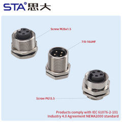7/8 Socket Connector | IP67 Solder & PCB Type