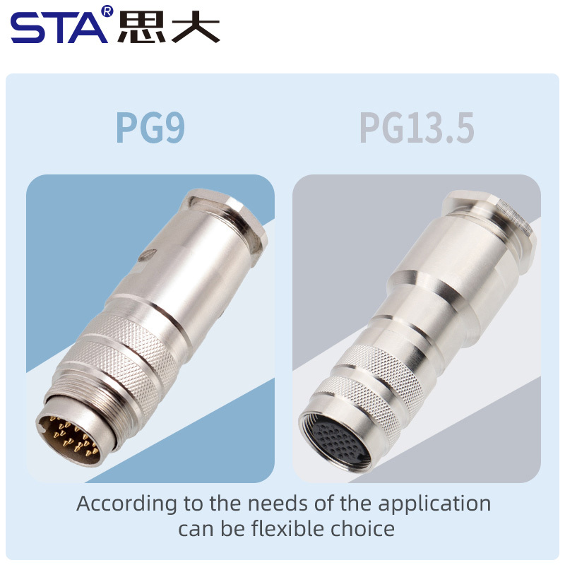 M16 Metal Assembled Connector | IP67 Waterproof Industrial Plug