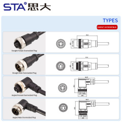 7/8 Overmolded Plug Straight & Angled Connectors