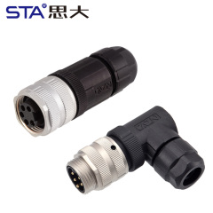 7/8 Plastic Assembled Screw Plug Connector | IP67 Waterproof