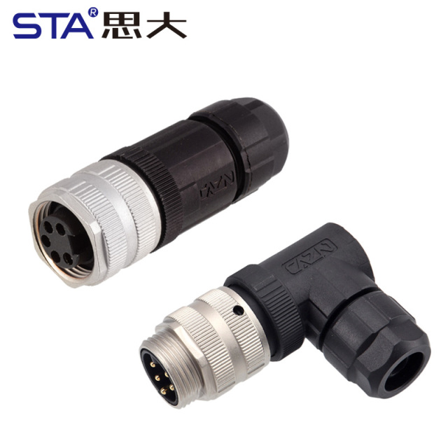7/8 Plastic Assembled Screw Plug Connector | IP67 Waterproof