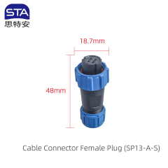 Straight Female Plug