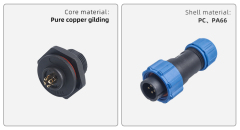 SP13 Aviation Plug Threaded Plug Socket IP68 Waterproof Connector