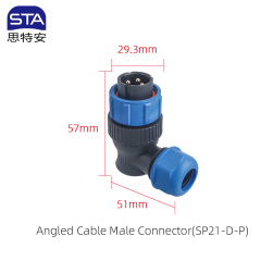 Angled Male Plug