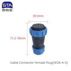Straight Female Plug