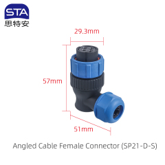 Angled Female Plug