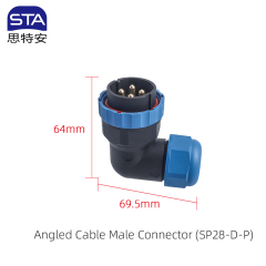 Angled Male Plug