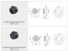 SP21 Aviation Plug IP68 Waterproof Circular Connector