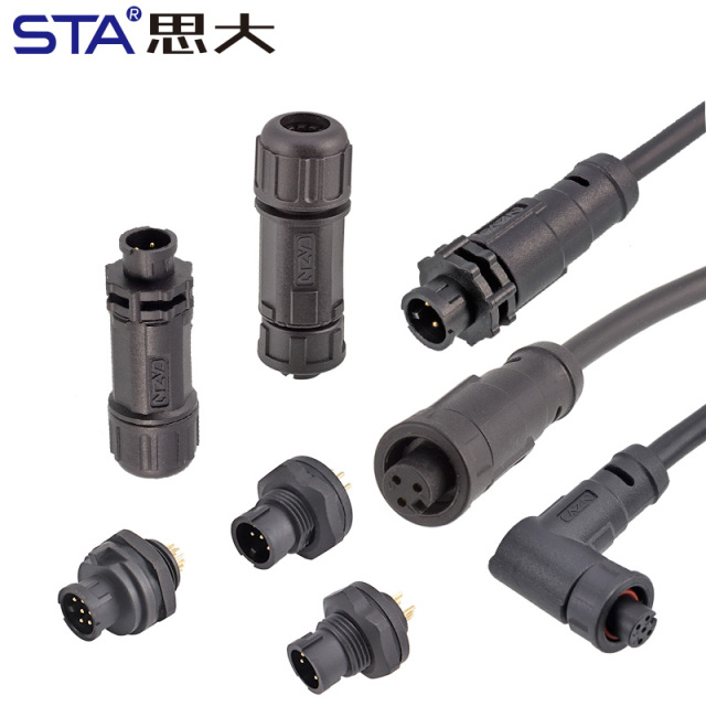 E7 7/16''Screw Field Assemble/Overmolded Plug Waterproof Cable Connector