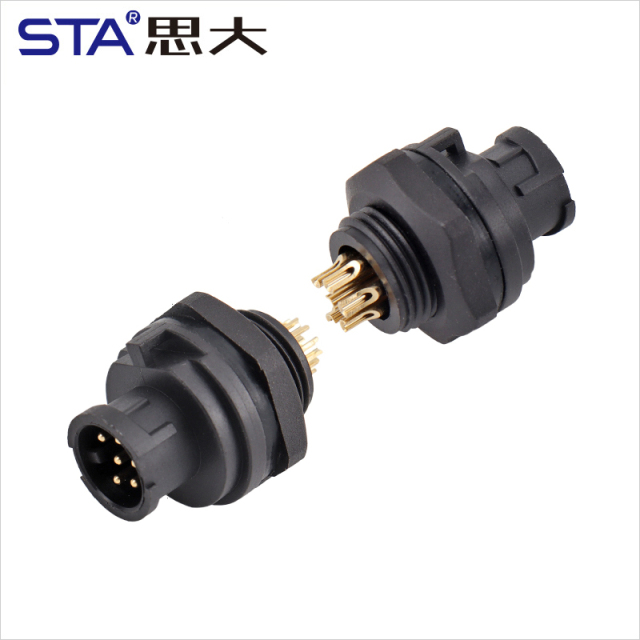 E7 Aviation Plug 7/16''Screw Field Assembled/Overmolded Plug Waterproof Cable Connector