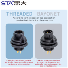 E7 Aviation Plug 7/16''Screw Field Assembled/Overmolded Plug Waterproof Cable Connector