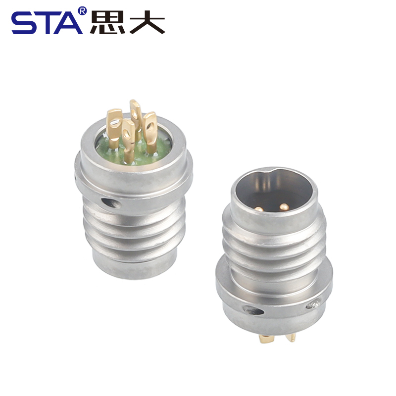 Tri-Axial Sensor Cable 4-Pin 1/4-28 UNF to BNC Connector Assembly