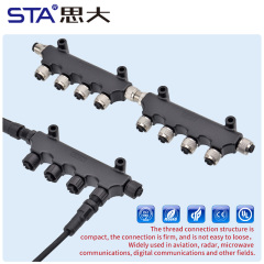 M12 T-Type Metal/Plastic Adapter Connector IP67 Waterproof