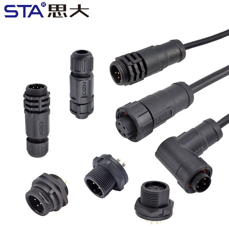 E10 5/8"-27UNS Screw Threaded IP67/IP68 Field Installable/Overmolded plug Waterproof Connector