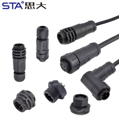 E10 5/8"-27UNS Screw Threaded IP67/IP68 Field Installable/Overmolded plug Waterproof Connector