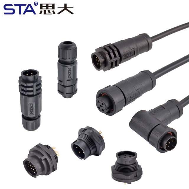 E10 5/8"-27UNS Bayonet IP67 Field Installable Overmolded Plug Waterproof Connector