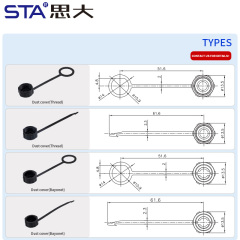 E7 7/16"-28UNS Dust Cover for Waterproof Connectors