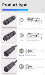 E10 5/8"-27UNS Bayonet IP67 Field Installable Overmolded Plug Waterproof Connector