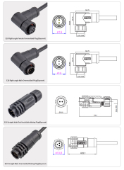 E10 5/8"-27UNS Bayonet IP67 Field Installable Overmolded Plug Waterproof Connector