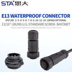 E13 13/16"-28UNS bayonet waterproof connector IP67/IP68