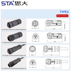E13 13/16"-28UNS bayonet waterproof connector IP67/IP68