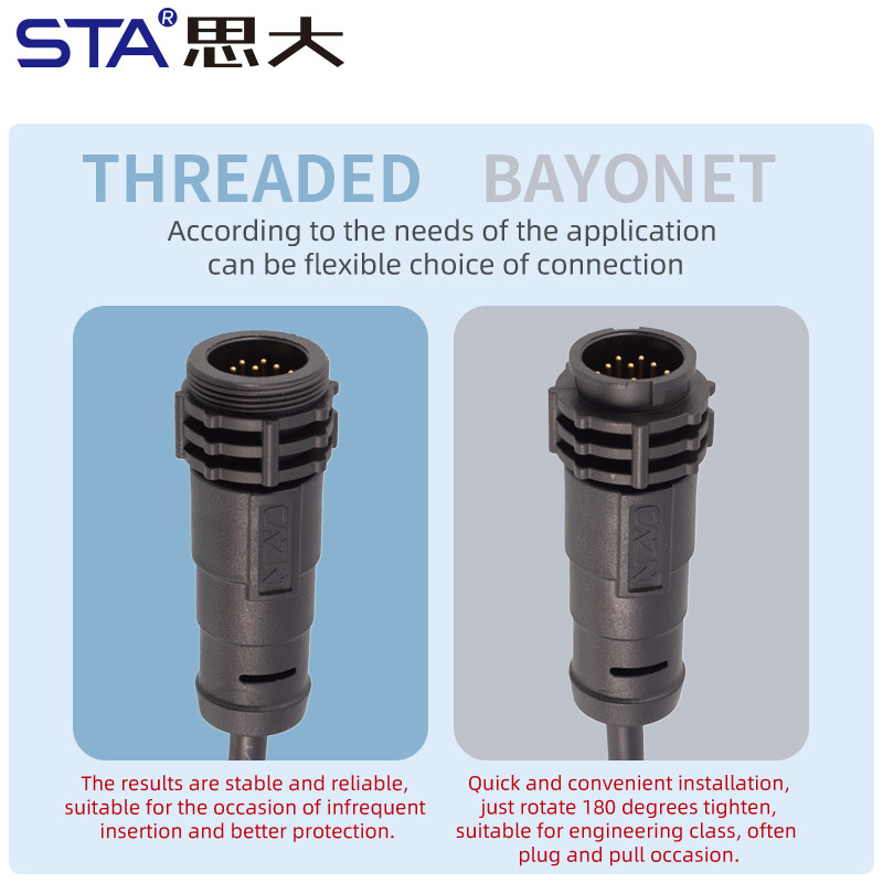 E13 13/16"-28UNS bayonet waterproof connector IP67/IP68